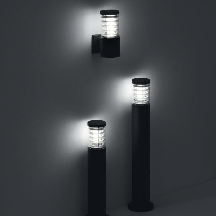 Ideal Lux - Außenleuchte TRONCO 1xE27/42W/230V 80 cm IP65 schwarz