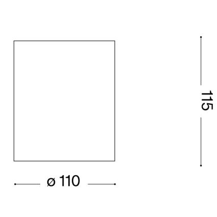 Ideal Lux - Außenstrahler GUN 1xGU10/28W/230V Ø 11 cm IP55 braun