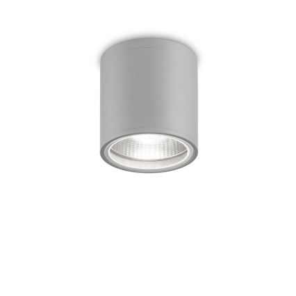 Ideal Lux - Außenstrahler GUN 1xGU10/28W/230V Ø 11 cm IP55 grau