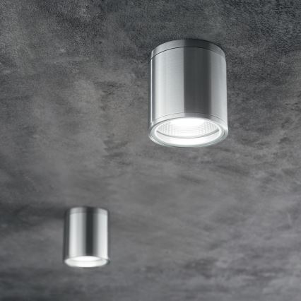 Ideal Lux - Außenstrahler GUN 1xGU10/28W/230V Ø 11 cm IP55 grau