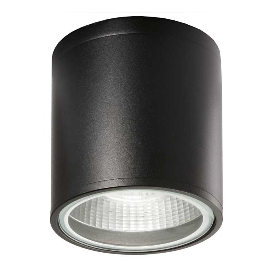 Ideal Lux - Außenstrahler GUN 1xGU10/28W/230V Ø 11 cm IP55 schwarz