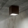 Ideal Lux - Außenstrahler TECHO 1xGU10/20W/230V 15x15 cm IP54 braun
