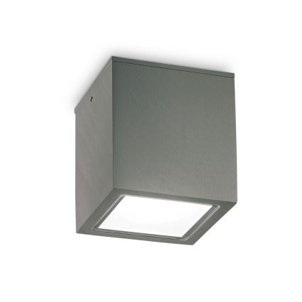 Ideal Lux - Außenstrahler TECHO 1xGU10/20W/230V 9x9 cm IP54 Anthrazit