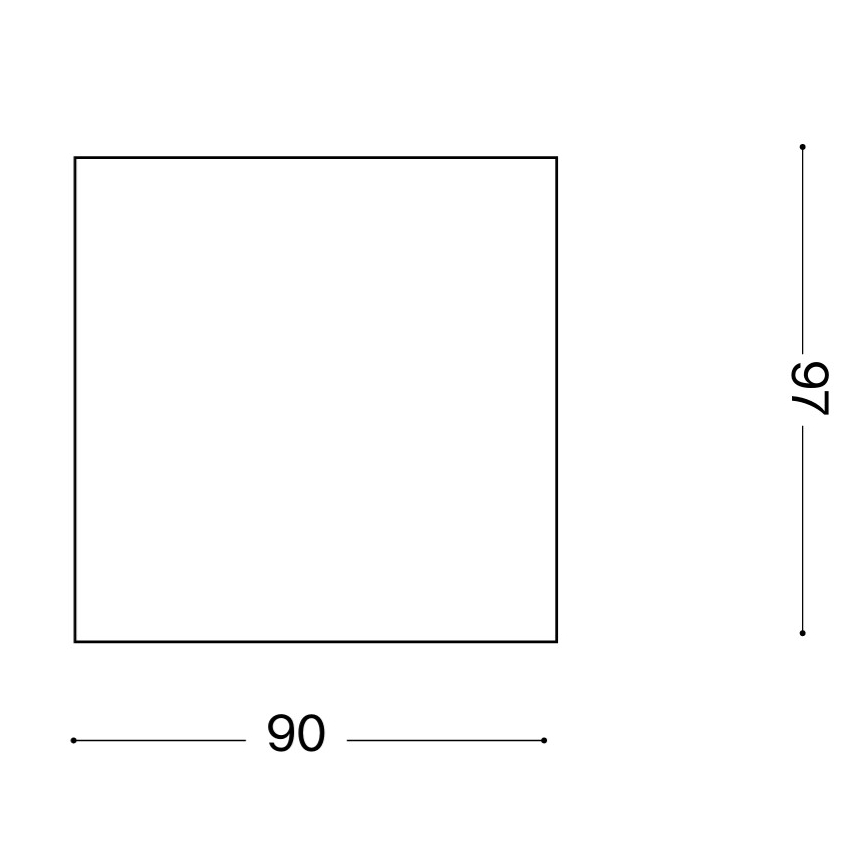 Ideal Lux - Außenstrahler TECHO 1xGU10/20W/230V 9x9 cm IP54 braun
