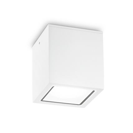 Ideal Lux - Außenstrahler TECHO 1xGU10/20W/230V 9x9 cm IP54 weiß