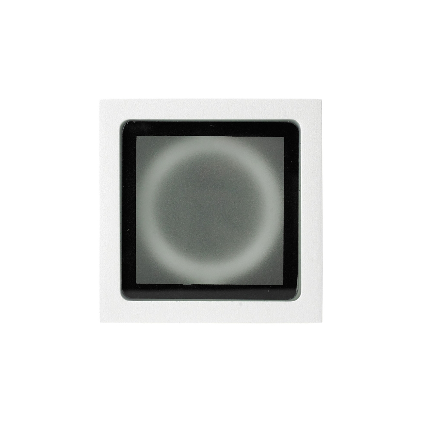 Ideal Lux - Außenstrahler TECHO 1xGU10/20W/230V 9x9 cm IP54 weiß