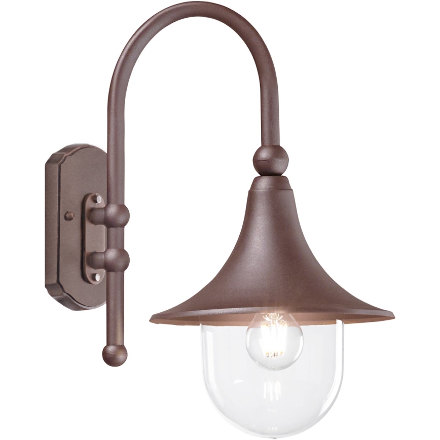 Ideal Lux - Außenwandleuchte CIMA 1xE27/52W/230V IP43 braun