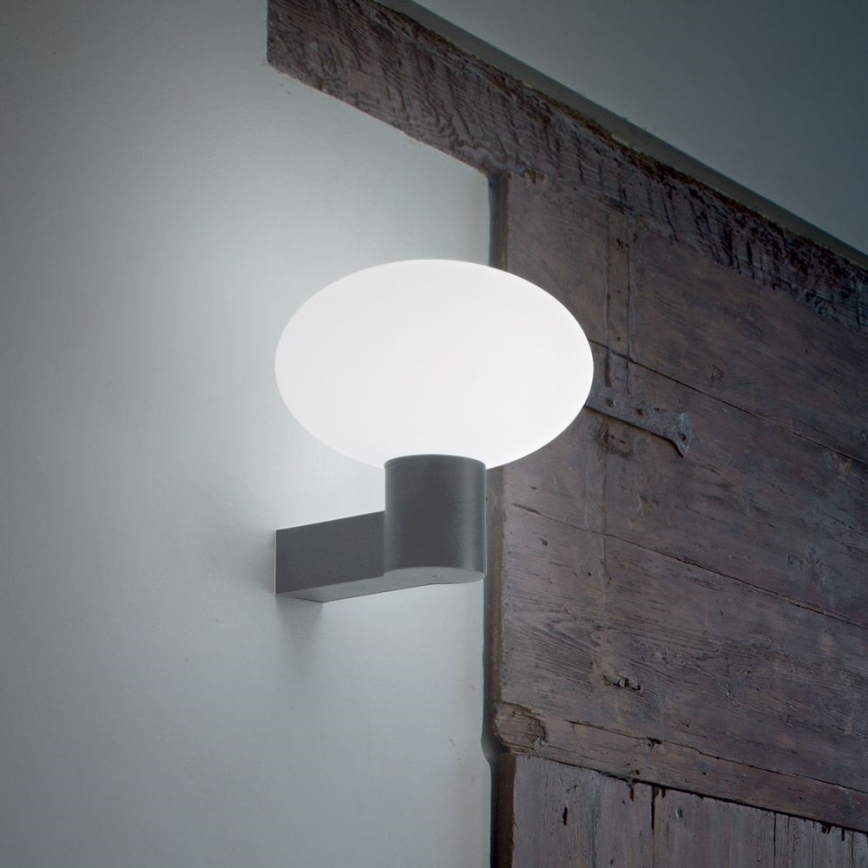 Ideal Lux - Außenwandleuchte CLIO 1xE27/42W/230V IP44 Anthrazit