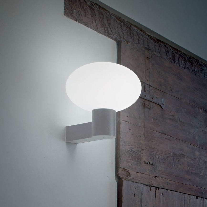 Ideal Lux - Außenwandleuchte CLIO 1xE27/42W/230V IP44 grau