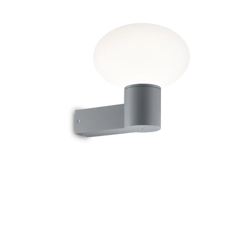 Ideal Lux - Außenwandleuchte CLIO 1xE27/42W/230V IP44 grau