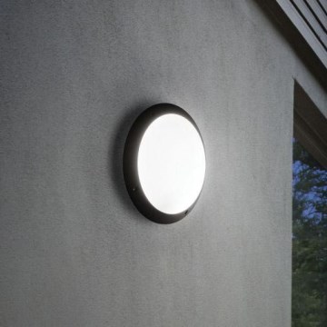 Ideal Lux - Außenwandleuchte POLAR 1xE27/23W/230V IP66 schwarz