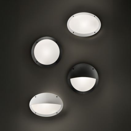 Ideal Lux - Außenwandleuchte POLAR 1xE27/23W/230V IP66 schwarz