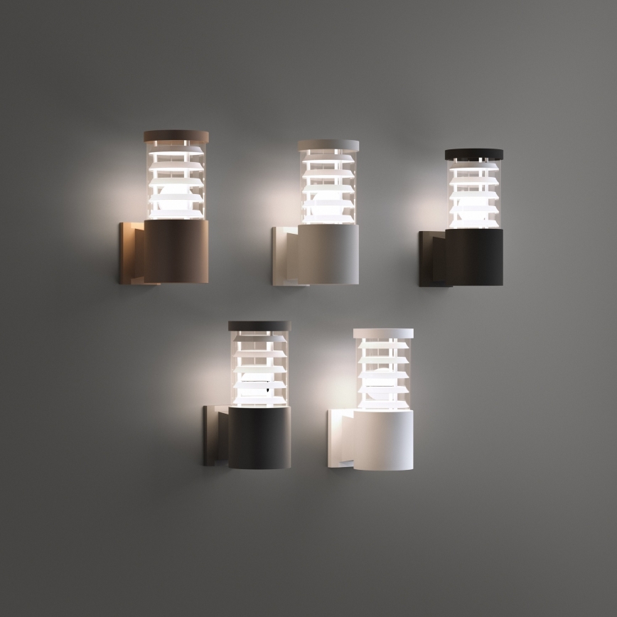 Ideal Lux - Außenwandleuchte TRONCO 1xE27/42W/230V IP44 Anthrazit
