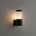 Ideal Lux - Außenwandleuchte TRONCO 1xE27/42W/230V IP44 schwarz