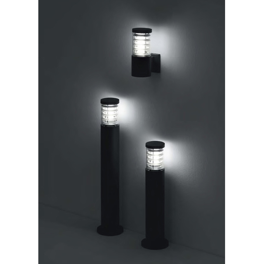 Ideal Lux - Außenwandleuchte TRONCO 1xE27/42W/230V IP44 schwarz