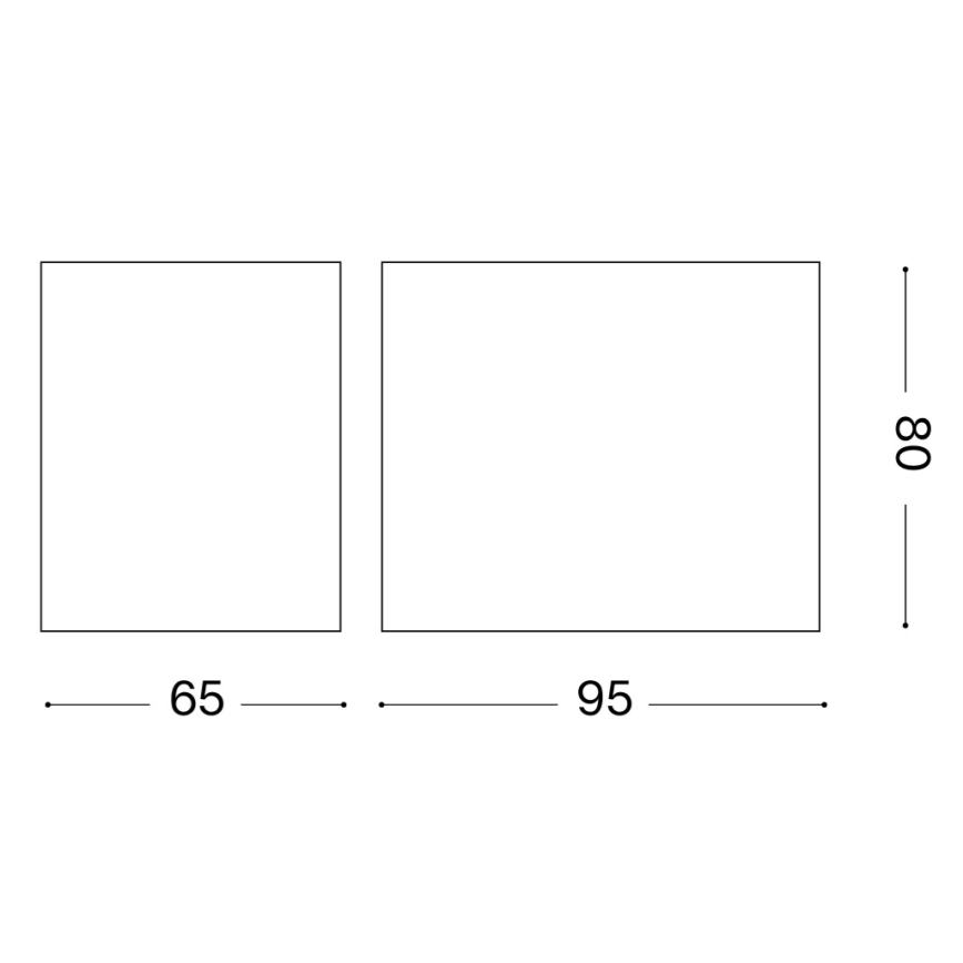 Ideal Lux - Außenwandleuchte UP 1xG9/15W/230V IP44 braun