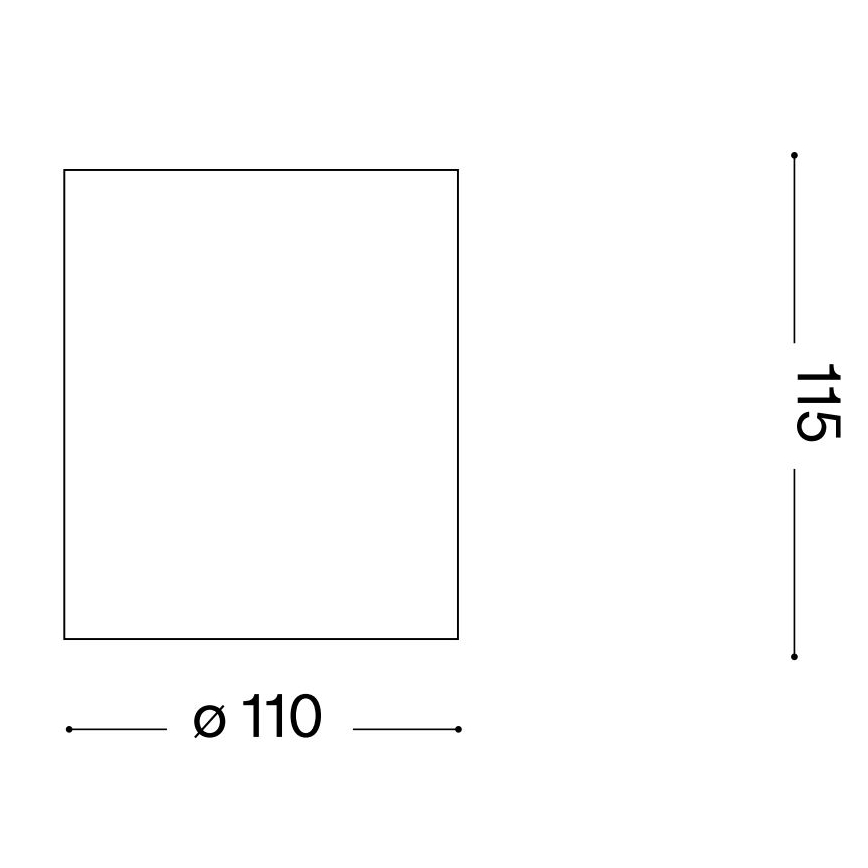 Ideal Lux - Badezimmerstrahler GUN 1xGU10/28W/230V IP55 braun