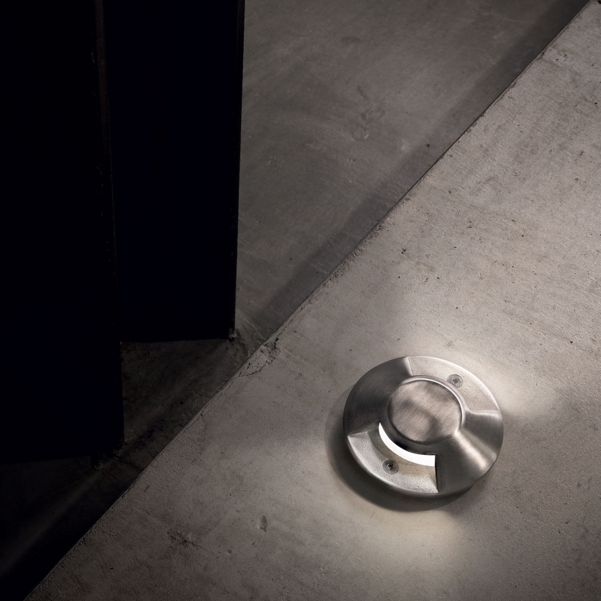 Ideal Lux - Befahrbare LED-Bodeneinbauleuchte ROCKET LED/3W/230V CRI 90 IK08 IP67 mattchrom