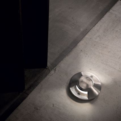 Ideal Lux - Befahrbare LED-Bodeneinbauleuchte ROCKET LED/3W/230V CRI 90 IK08 IP67 mattchrom