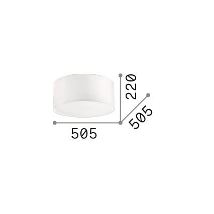 Ideal Lux - Deckenleuchte 3xE27/60W/230V