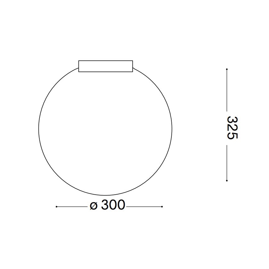 Ideal Lux - Deckenleuchte CARTA 1xE27/25W/230V d 30 cm weiß