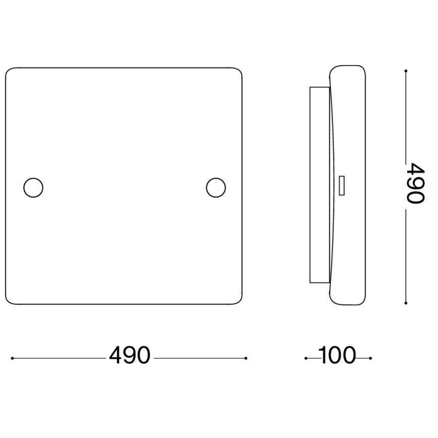 Ideal Lux - Deckenleuchte CELINE 4xE27/60W/230V 49x49 weiß