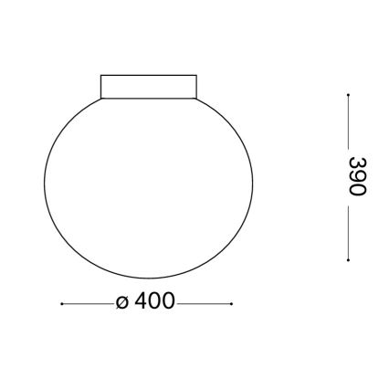 Ideal Lux - Deckenleuchte MAPA 1xE27/60W/230V 400 mm