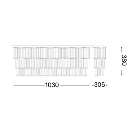 Ideal Lux - Deckenleuchte MARTINEZ 8xE14/40W/230V glänzender Chrom