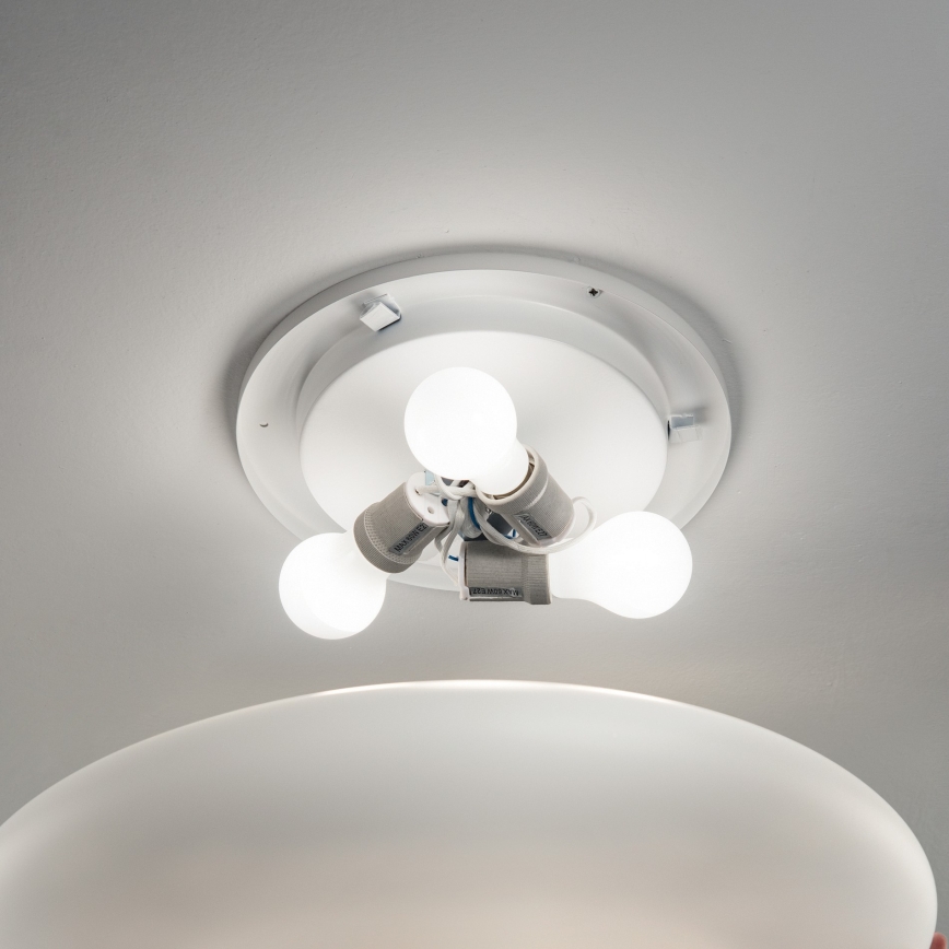Ideal Lux - Deckenleuchte SMARTIES 3xE27/42W/230V Ø 60 cm weiß