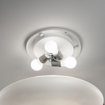 Ideal Lux - Deckenleuchte SMARTIES 3xE27/42W/230V Ø 60 cm weiß