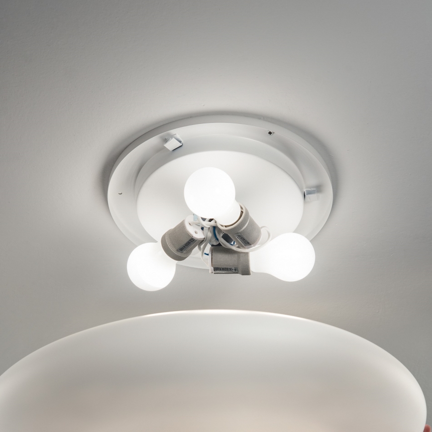 Ideal Lux - Deckenleuchte SMARTIES 3xE27/42W/230V Ø 60 cm weiß