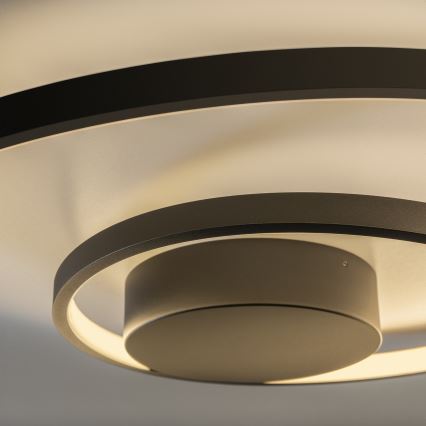 Ideal Lux - Dimmbare LED-Deckenleuchte OZ LED/48W/230V d 60 cm CRI 90 schwarz