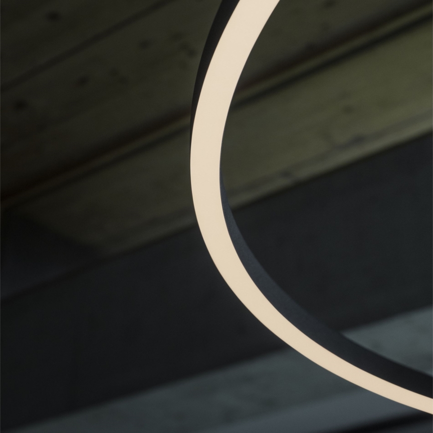 Ideal Lux - Dimmbare LED-Hängeleuchte ORACLE SLIM LED/40W/230V 4000K d 70 cm CRI 90 schwarz