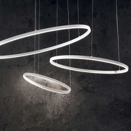 Ideal Lux - Dimmbare LED-Hängeleuchte ORACLE SLIM LED/83W/230V 4000K d 150 cm CRI 90 weiß
