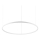 Ideal Lux - Dimmbare LED-Hängeleuchte ORACLE SLIM LED/43W/230V 3000K d 90 cm weiß