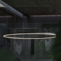 Ideal Lux - Dimmbare LED-Hängeleuchte ORACLE SLIM LED/76W/230V 3000K d 150 cm schwarz