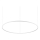 Ideal Lux - Dimmbare LED-Hängeleuchte ORACLE SLIM LED/83W/230V 4000K d 150 cm CRI 90 weiß