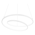 Ideal Lux - Dimmbare LED-Pendelleuchte an Stahlseil OZ LED/55W/230V, Ø 80 cm, CRI 90, Weiß