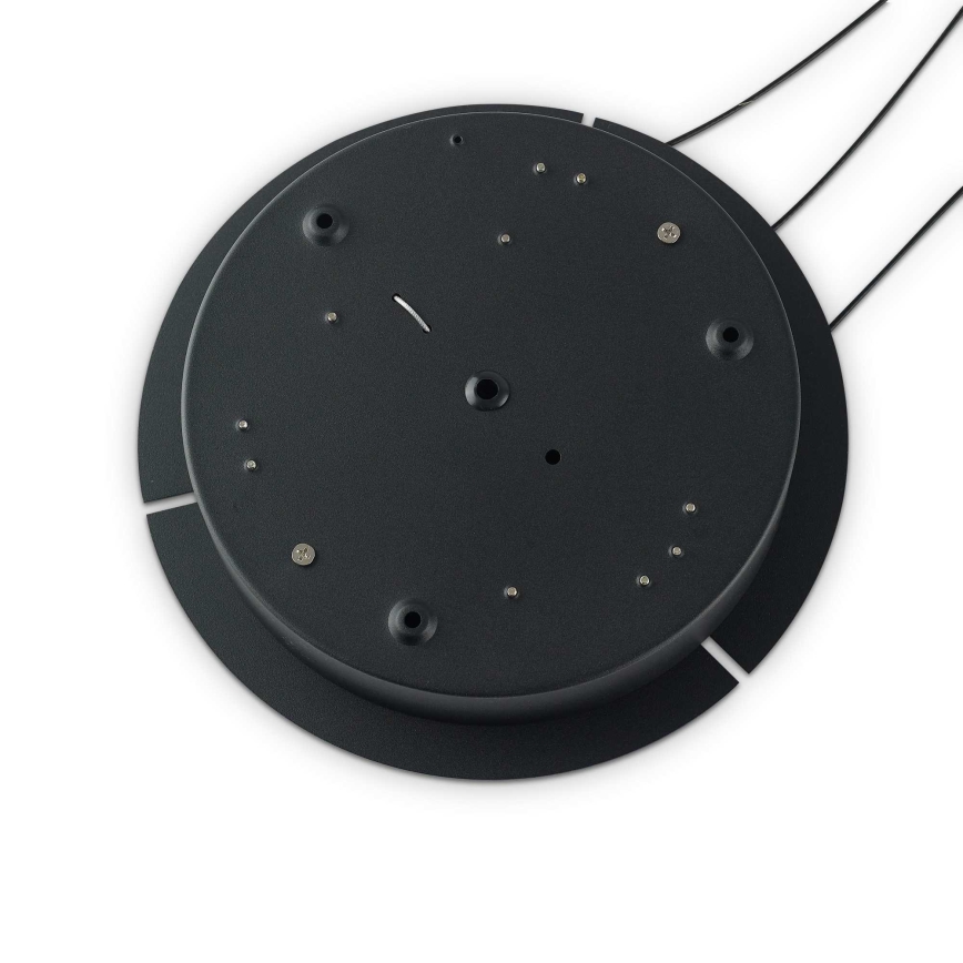 Ideal Lux - LED-dimmbare Pendelleuchte mit Kabelaufhängung OZ LED/55W/230V Ø 80 cm CRI 90 schwarz