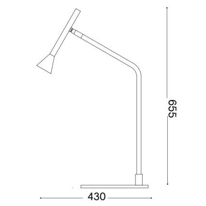 Ideal Lux - Dimmbare LED-Tischleuchte mit Touch-Funktion DIESIS LED/6,5W/230V CRI 90 golden