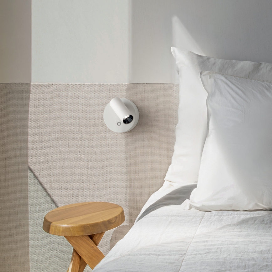 Ideal Lux - ELF LED/3W/230V, dimmbarer Touch-Wandspot, CRI 95, Weiß