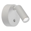 Ideal Lux - Dimmbare, wiederaufladbare Touch-Wand-Spotleuchte BEAN LED/3W/5V CRI 95 weiß
