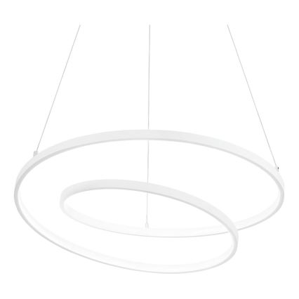 Ideal Lux - Dimmbarer LED-Pendelleuchter an Kabel OZ LED/48W/230V Ø 60 cm CRI 90 Weiß