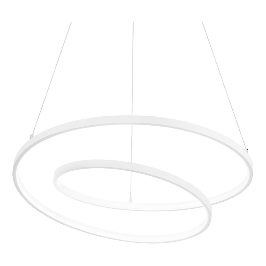 Ideal Lux - Dimmbarer LED-Pendelleuchter an Kabel OZ LED/48W/230V Ø 60 cm CRI 90 Weiß