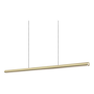 Ideal Lux - DORICA LED, dimmbare Hängeleuchte mit Seilaufhängung LED/35W/230V CRI 90 140 cm Messing
