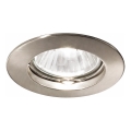 Ideal Lux - Einbauleuchte 1xGU10/50W/230V Ø 7,7 cm mattchrom