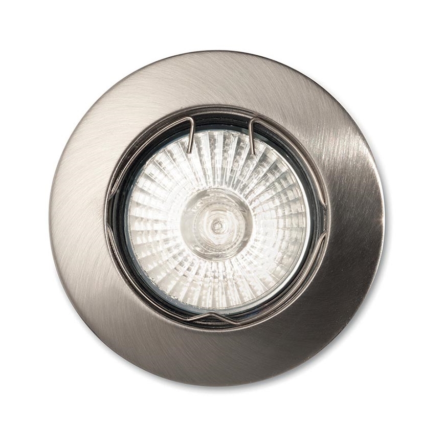 Ideal Lux - Einbauleuchte 1xGU10/50W/230V Ø 7,7 cm mattchrom