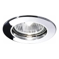 Ideal Lux - Einbauleuchte JAZZ 1xGU10/50W/230V Ø 7,7 cm glänzender Chrom