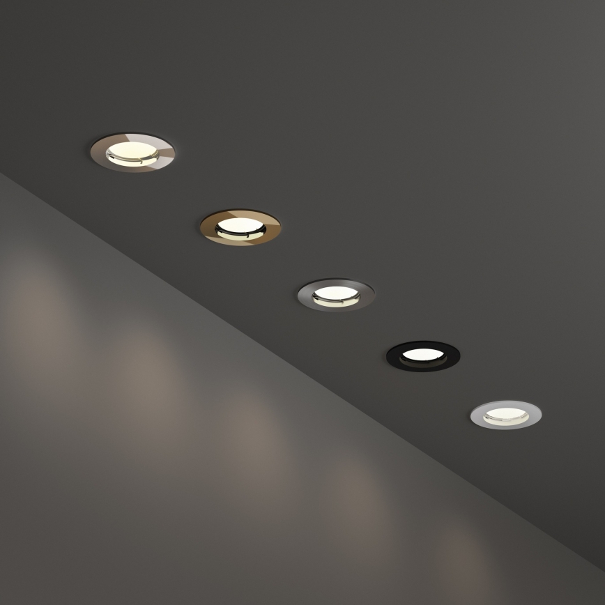 Ideal Lux - Einbauleuchte JAZZ 1xGU10/50W/230V Ø 7,7 cm glänzender Chrom