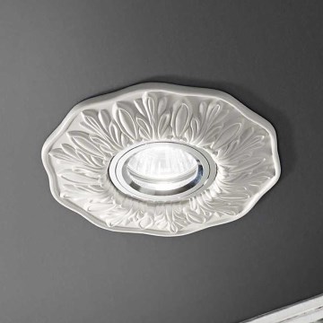 Ideal Lux - Einbauleuchte POLKA 1xGU10/50W/230V weiß